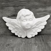 S3361-Cherub Head Wall Planter Looking Left 31cmW