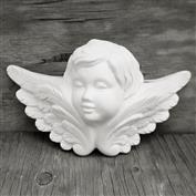 S3362-Cherub Head Wall Planter Looking Right 31cmW